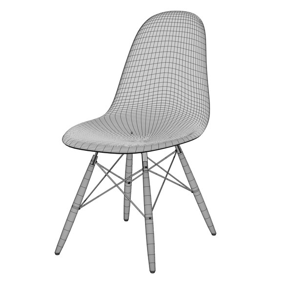 3d 3ds chair charles eames plastic - Eames Plastic Side Chair... by BBB3viz