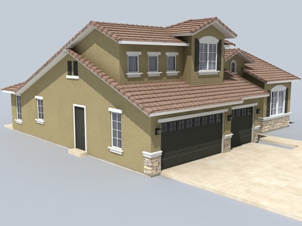 house set 10 3d 3ds - house set of 10 by monkeyodoom