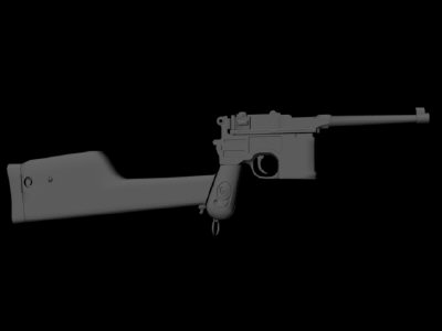 3d mauser red gun model - Mauser_RedNine.obj by fishzombie