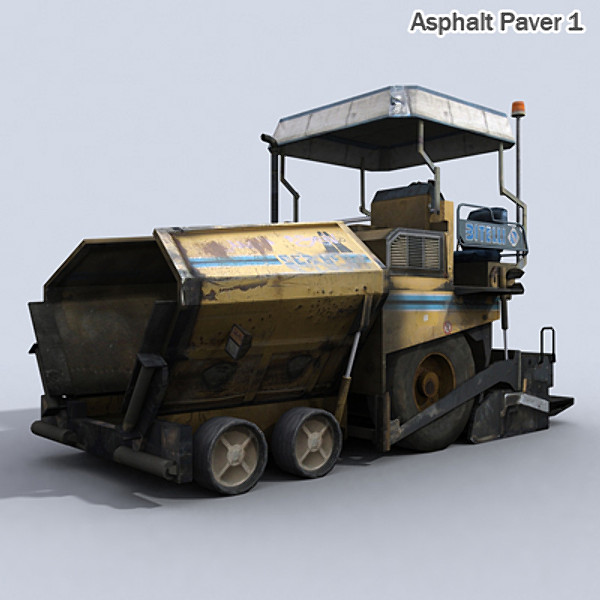 realtime machines construction public 3d model - Public Works Collection Vol.1 by papillon