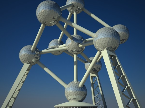 3d atomium building landmark model - Atomium by yusuf joher taherali