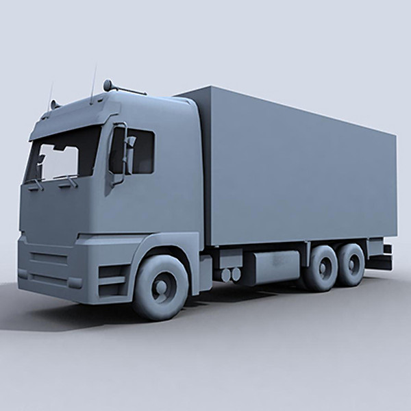 medium transport truck 3d max - Medium Transport Truck 1 by papillon