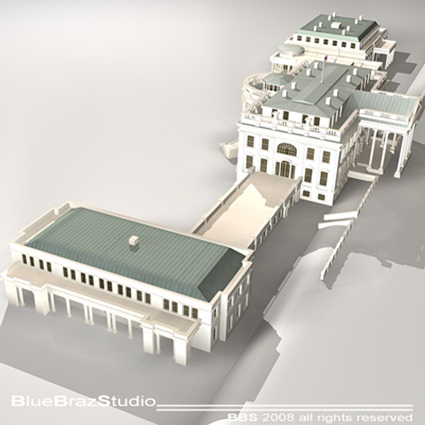 3d model white house complex - White House Complex... by BraZ