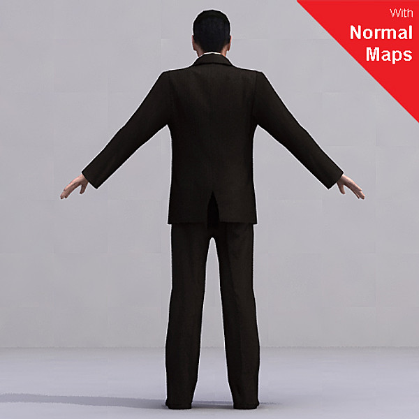 axyz 2 rigged characters 3d model - BMan0012-FBX. by axyzdesign