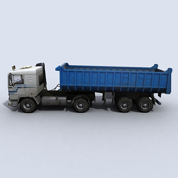 3d model dump truck 2 - Dump Truck 2 by papillon