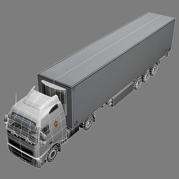 refrigerated transport truck 3ds - Refrigerated Transport Truck 1 by papillon