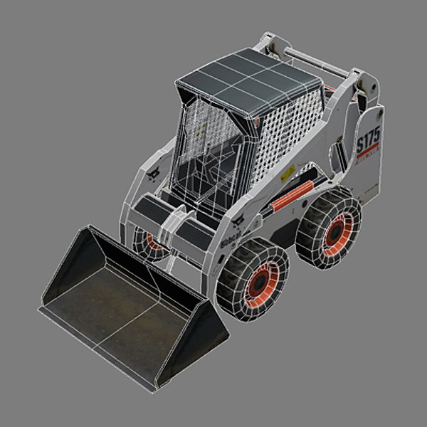 3d model bobcat skidsteer 2 - SkidSteer 2 by papillon