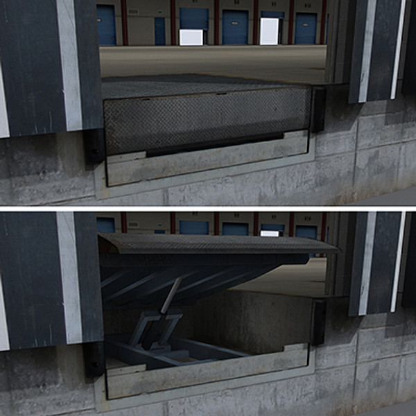 modular logistics building 1 3ds - Modular Logistics Building 1 by papillon
