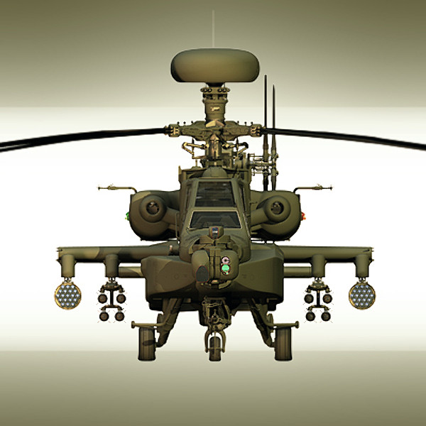 apache longbow helicopter 3d model - Apache Longbow Helicopter by Pekdemir