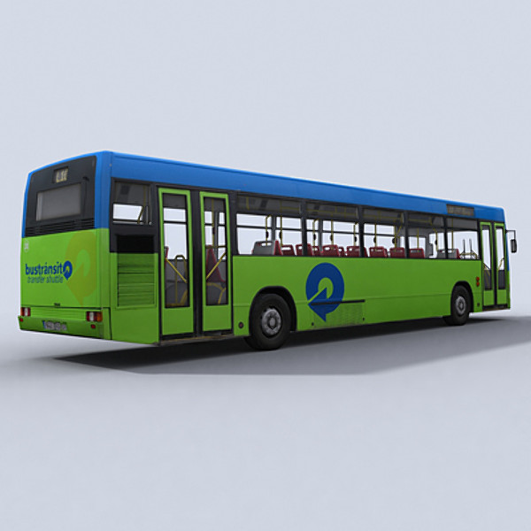 3d model urban bus - Urban Bus 1 by papillon