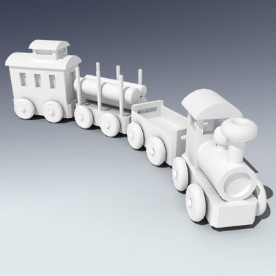 wooden toy train 3ds - Toy Train... by Adam Walker Film