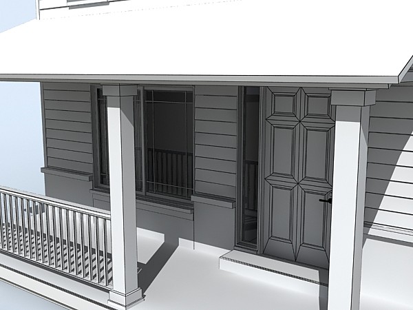 3d house set - house set 2 by monkeyodoom