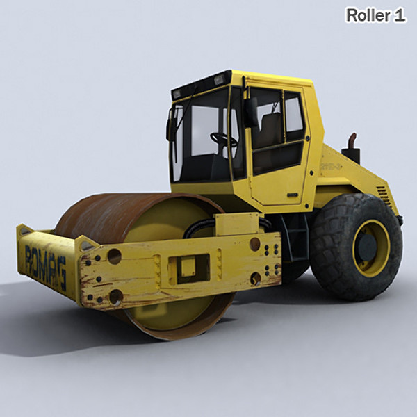 realtime machines construction public 3d model - Public Works Collection Vol.1 by papillon
