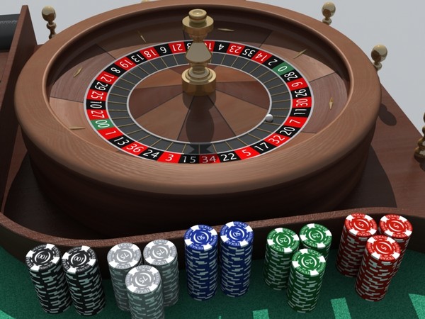 casino table blackjack roulette 3d model - roulette_table(MAX).zip by monkeyodoom
