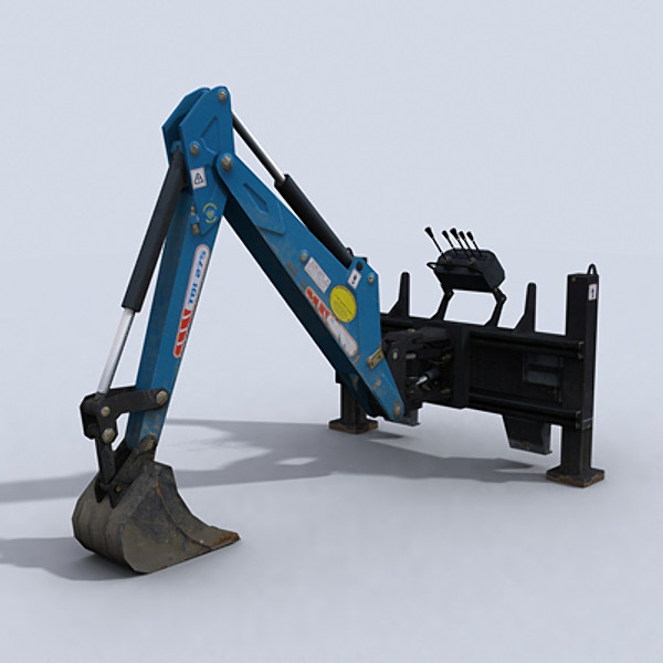 3ds max skidsteer loader - Skidsteer 1 by papillon