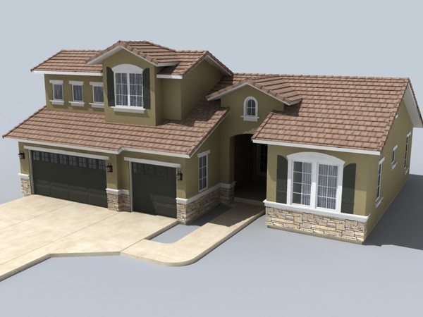 house set 10 3d 3ds - house set of 10 by monkeyodoom