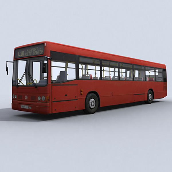 3d model urban bus - Urban Bus 1 by papillon