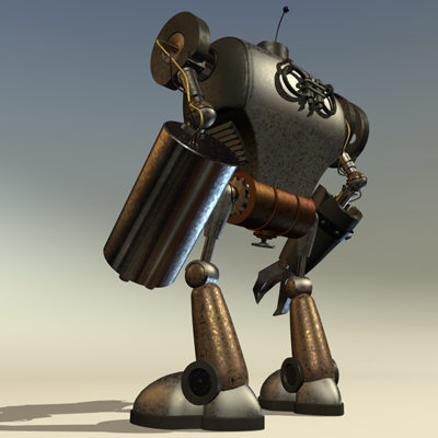3d robot robo killer - Robo the killer... by little toyshop of uncle nazghul