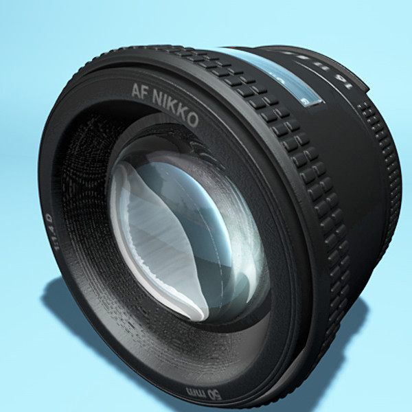 3d model of camera lens - Lens_3DS.zip by C4DmodelSHOP