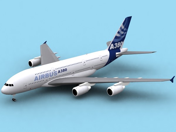 3d model jumbo airbus a380-800 - A380 747-400 747-SP - Jumbo Collection by PedroFaut