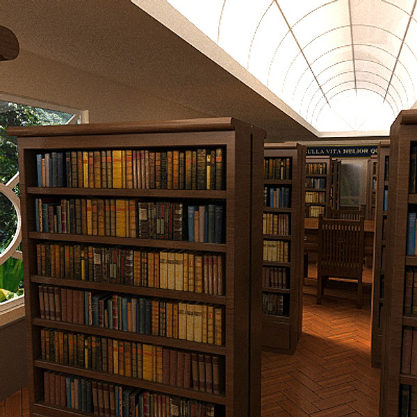 3dsmax interior library - Library Interior by scripter