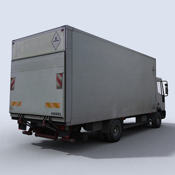 small transport truck 3d model - Small Transport Truck 1 by papillon