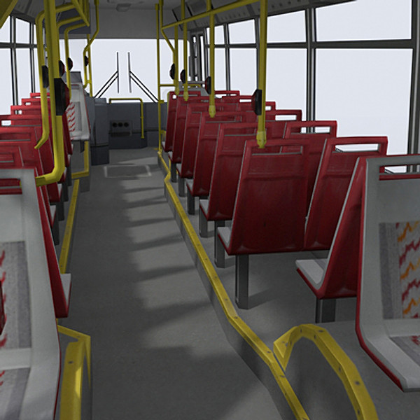 3d model urban bus - Urban Bus 1 by papillon