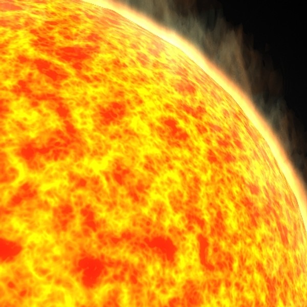 3d boiling star sun model - Boiling Star by scripter