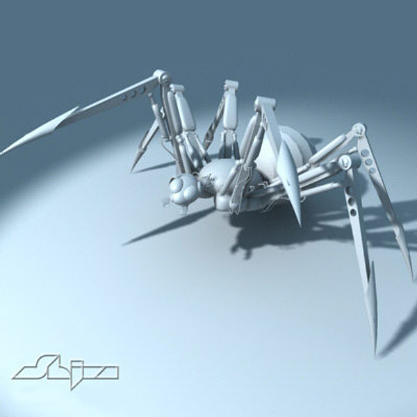 spider mech mecha 3d model - Mecha Spider by shiva3d