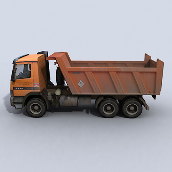 dump truck 3d model - Dump Truck 1 by papillon