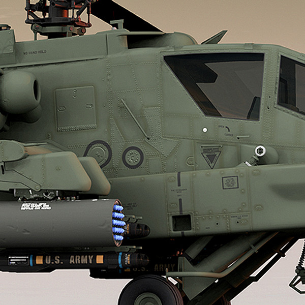 apache longbow helicopter 3d model - Apache Longbow Helicopter by Pekdemir