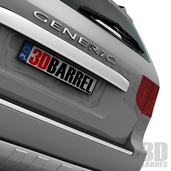 maya generic car - Generic Car 004 - SUV by 3Dbarrel