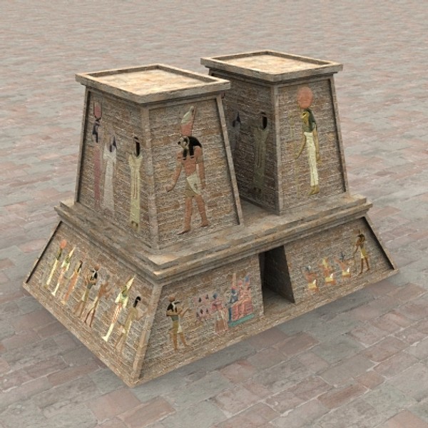 3dsmax egyptian buildings set egypt - Egyptian City Set by scripter