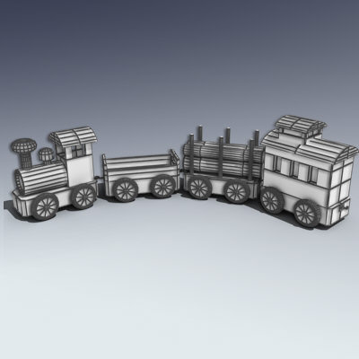 wooden toy train 3ds - Toy Train... by Adam Walker Film