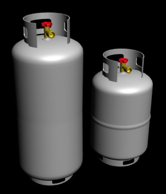 3ds max 2 lpg propane tanks - 2 LPG Propane Tanks by Imagetek3D