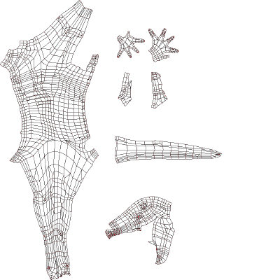 free chupacabras 3d model - chupacabras20.blend by japrogramer