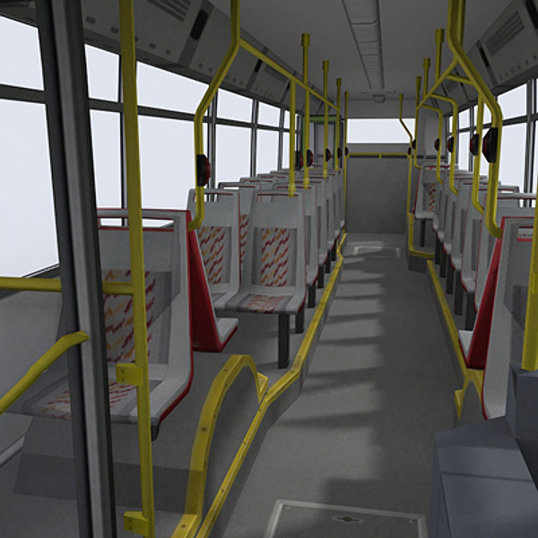 3d model urban bus - Urban Bus 1 by papillon