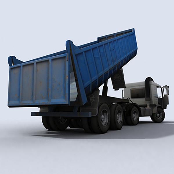 3d model dump truck 2 - Dump Truck 2 by papillon
