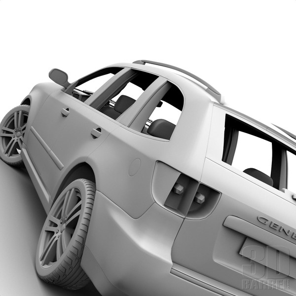 maya generic car - Generic Car 004 - SUV by 3Dbarrel