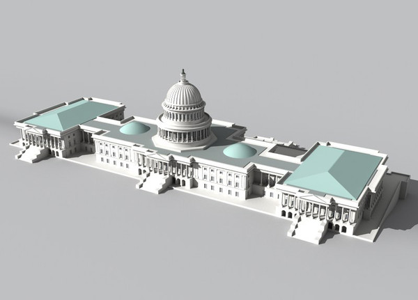 3d washington capitol building - Washington capitol by yusuf joher taherali