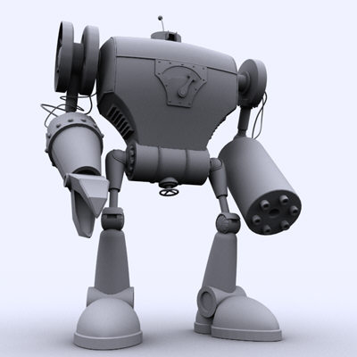 3d robot robo killer - Robo the killer... by little toyshop of uncle nazghul