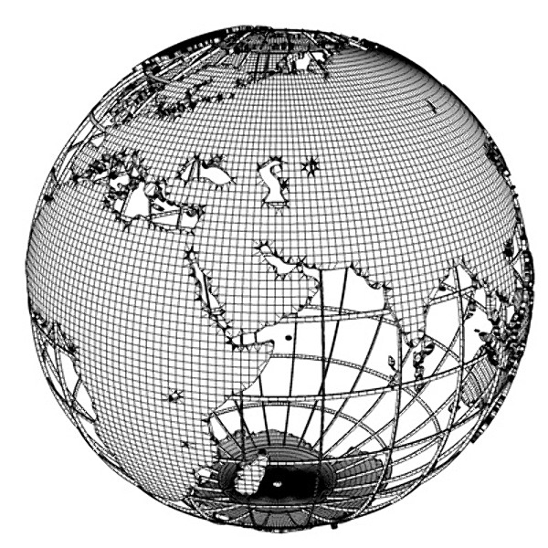 3d caged globe model - Framed Globe by Marketing Arts Group