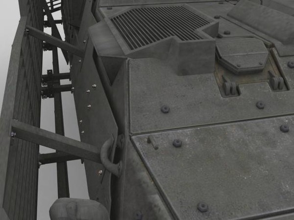 army stryker atgm 3d model - Stryker ATGM with Slat Armor by MillieModels