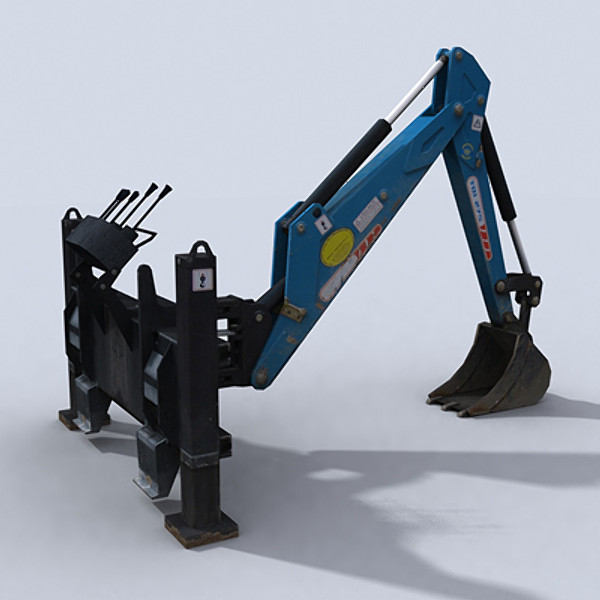3ds max skidsteer loader - Skidsteer 1 by papillon