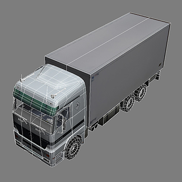 medium transport truck 3d max - Medium Transport Truck 1 by papillon