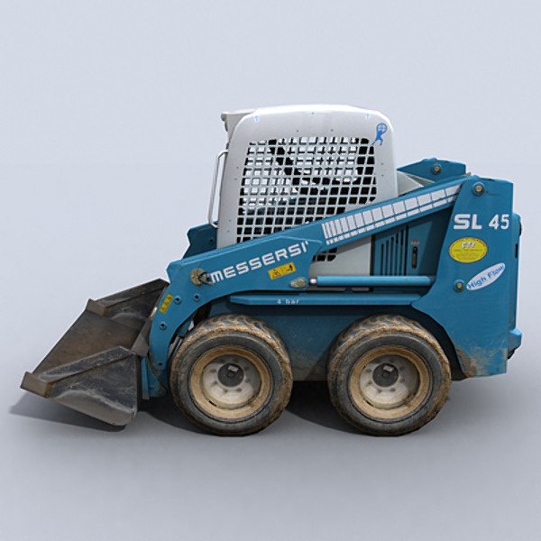 3ds max skidsteer loader - Skidsteer 1 by papillon
