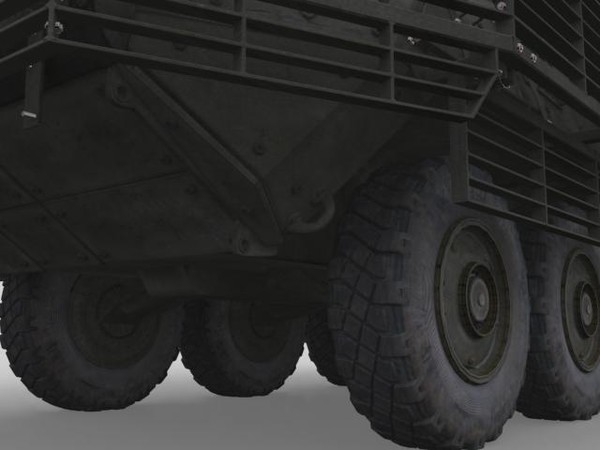 army stryker atgm 3d model - Stryker ATGM with Slat Armor by MillieModels