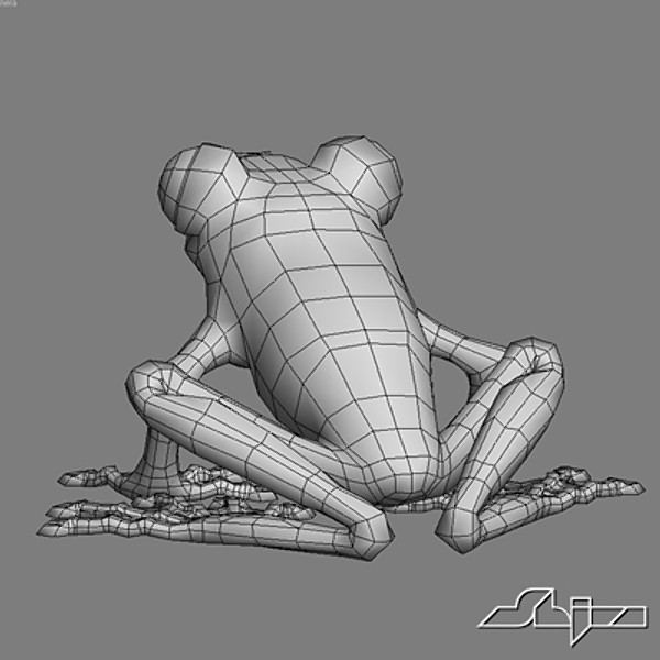 3d model frog amphibian - Redeye TreeFrog... by shiva3d