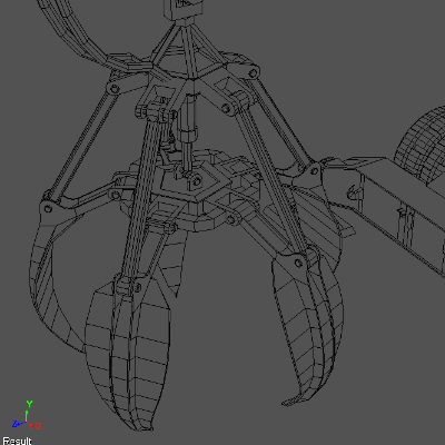 maya hydraulic excavator - excavator digger bagger by PolyMaroon