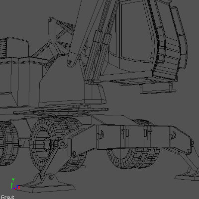 maya hydraulic excavator - excavator digger bagger by PolyMaroon